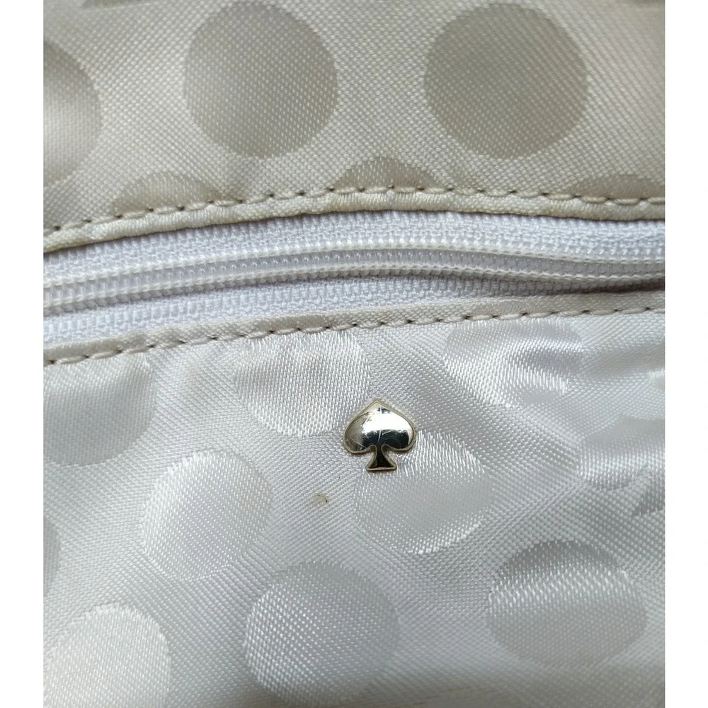 Kate Spade New York Light Blue Leather Dome Double Handles Zipper Satchel Bag